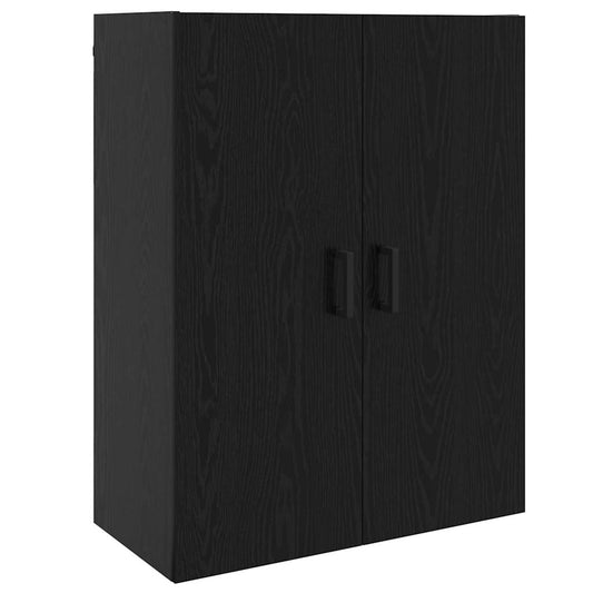 Wandschrank Schwarz 69.5 x 34 x 90 cm Holzwerkstoff