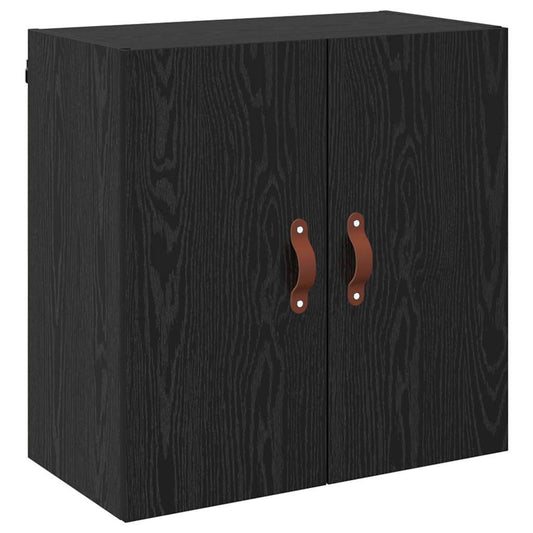 Wandschrank Schwarz Eichen-Optik 60 x 31 x 60 cm Holzwerkstoff