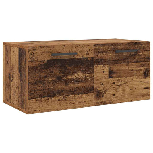 Wandschrank Altholz 80 x 36.5 x 35 cm Holzwerkstoff