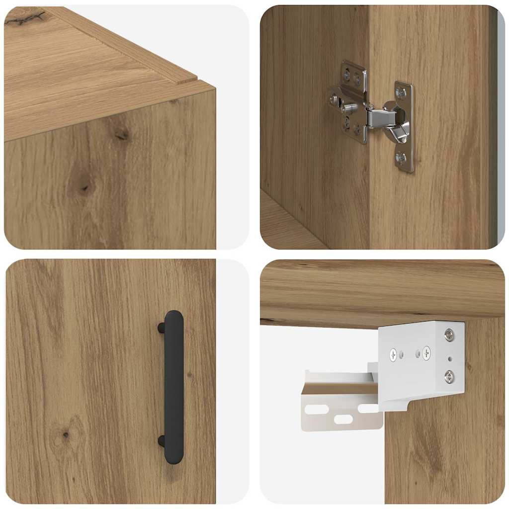 Sideboard Braun 69.5 x 34 x 90 cm Holzwerkstoff