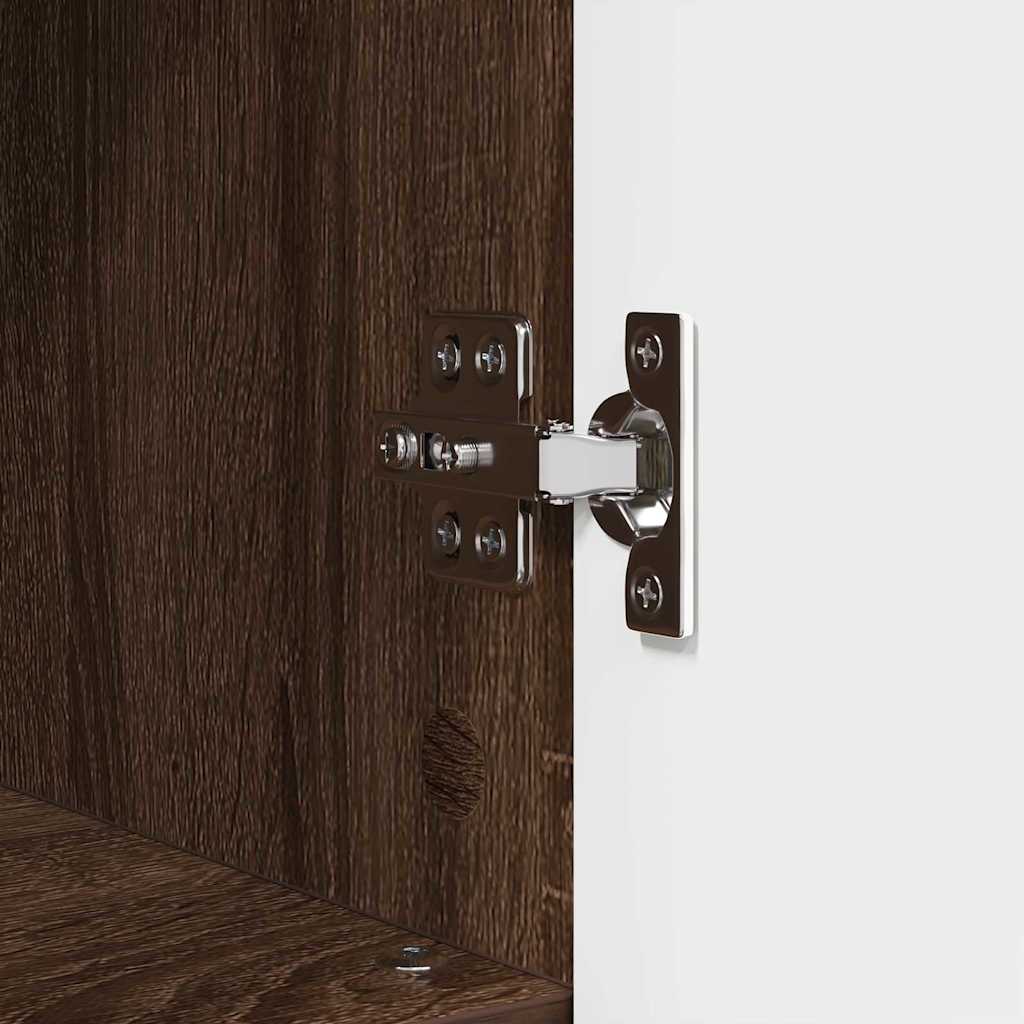 Badezimmermöbel-Set mit Schubladen 3 pcs Braun Eichen-Optik