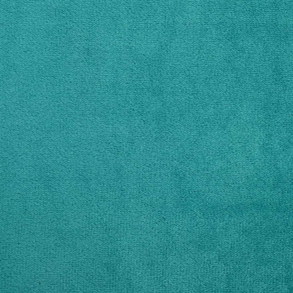 Eckbettgestell mit Kopfteil Türkis 100 x 200 cm Samt