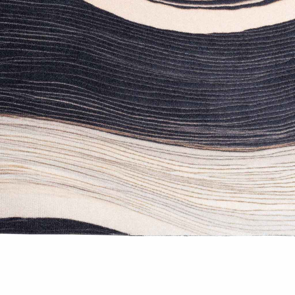 Küchenmatte Art Deco Schwarz 150 x 45 cm Samt