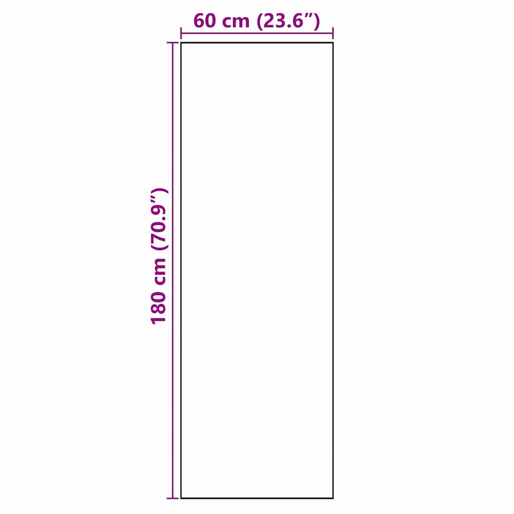 Küchenmatte Toile-de-Jouy Schwarz 180 x 60 cm Samt