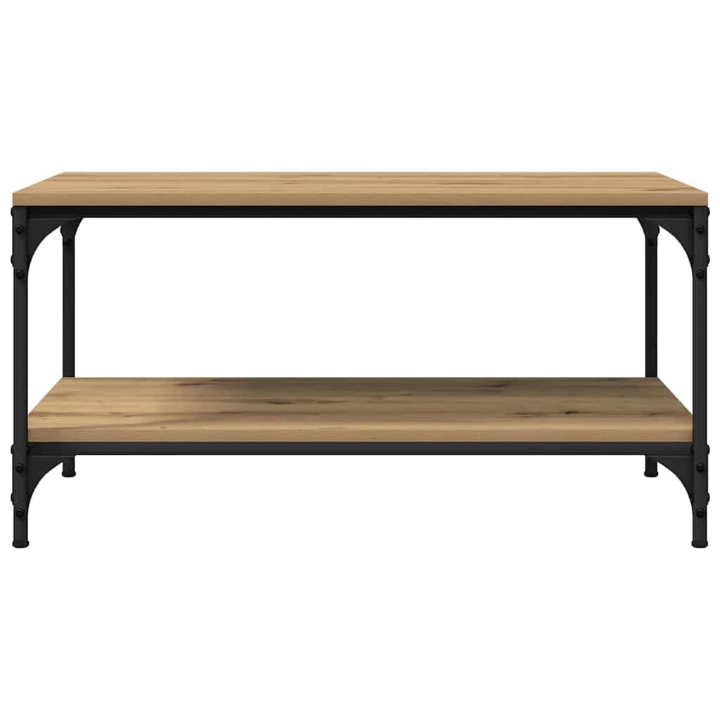 Couchtisch Eiche handwerklich 80 x 50 x 40 cm Holzwerkstoff
