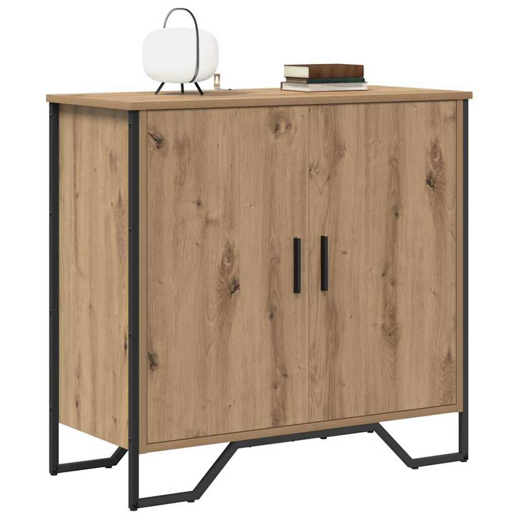 Sideboard Eiche handwerklich 78 x 35.5 x 74.5 cm Holzwerkstoff