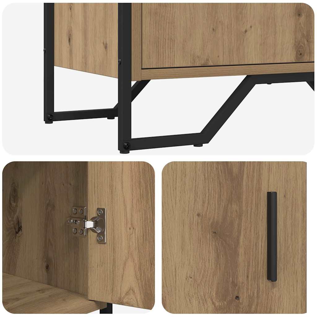 Sideboard Eiche handwerklich 79.5 x 35.5 x 74.5 cm
