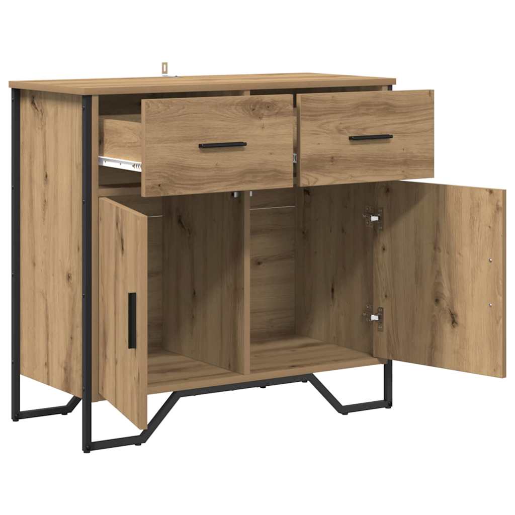 Sideboard Eiche handwerklich 79.5 x 35.5 x 74.5 cm