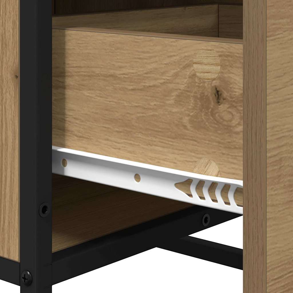 Sideboard Eiche handwerklich 35,5 x 35 x 76 cm Holzwerkstoff
