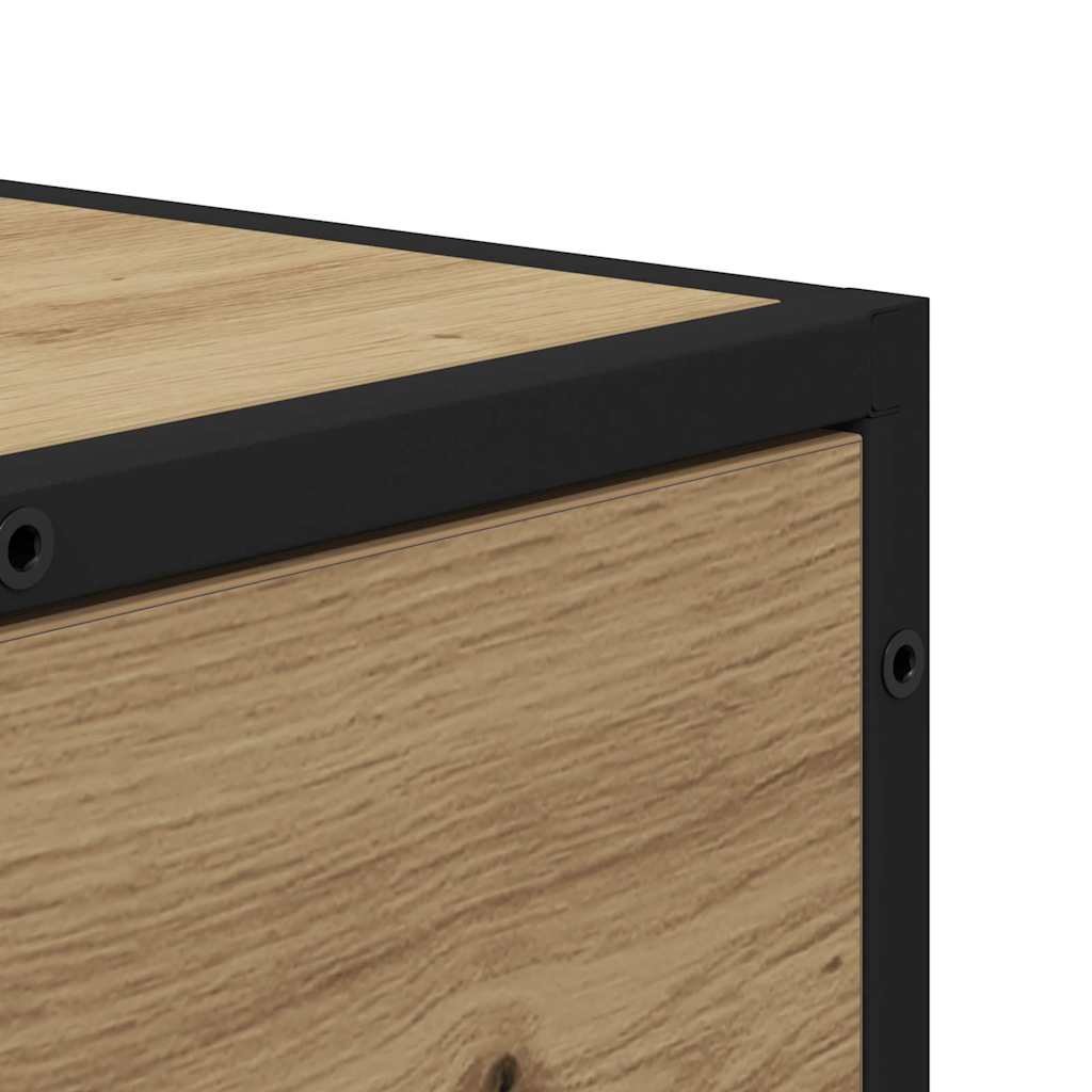 Sideboard Eiche handwerklich 35,5 x 35 x 76 cm Holzwerkstoff