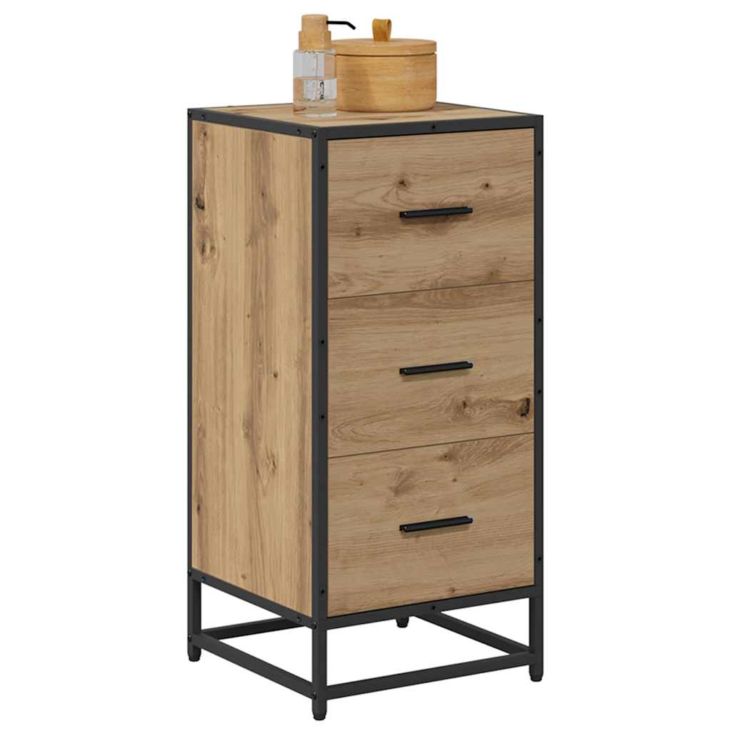 Sideboard Eiche handwerklich 35,5 x 35 x 76 cm Holzwerkstoff
