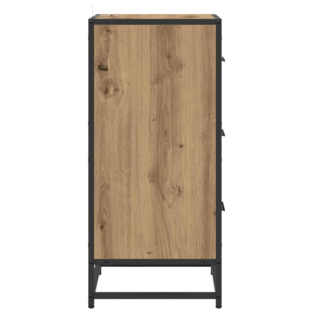 Sideboard Eiche handwerklich 35,5 x 35 x 76 cm Holzwerkstoff