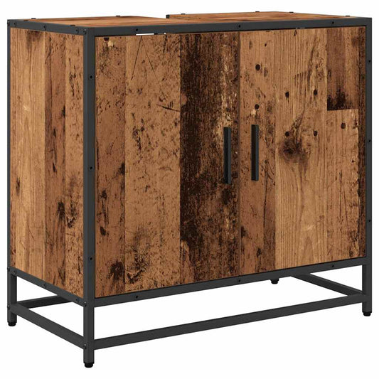 Waschbeckenschrank Altholz 65 x 33 x 60 cm Holzwerkstoff