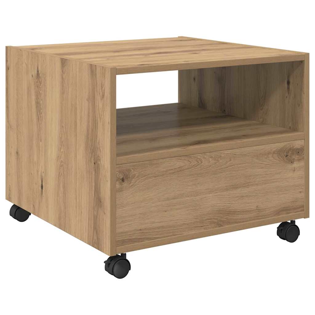 Couchtisch Eiche handwerklich 55 x 55 x 45 cm Holzwerkstoff