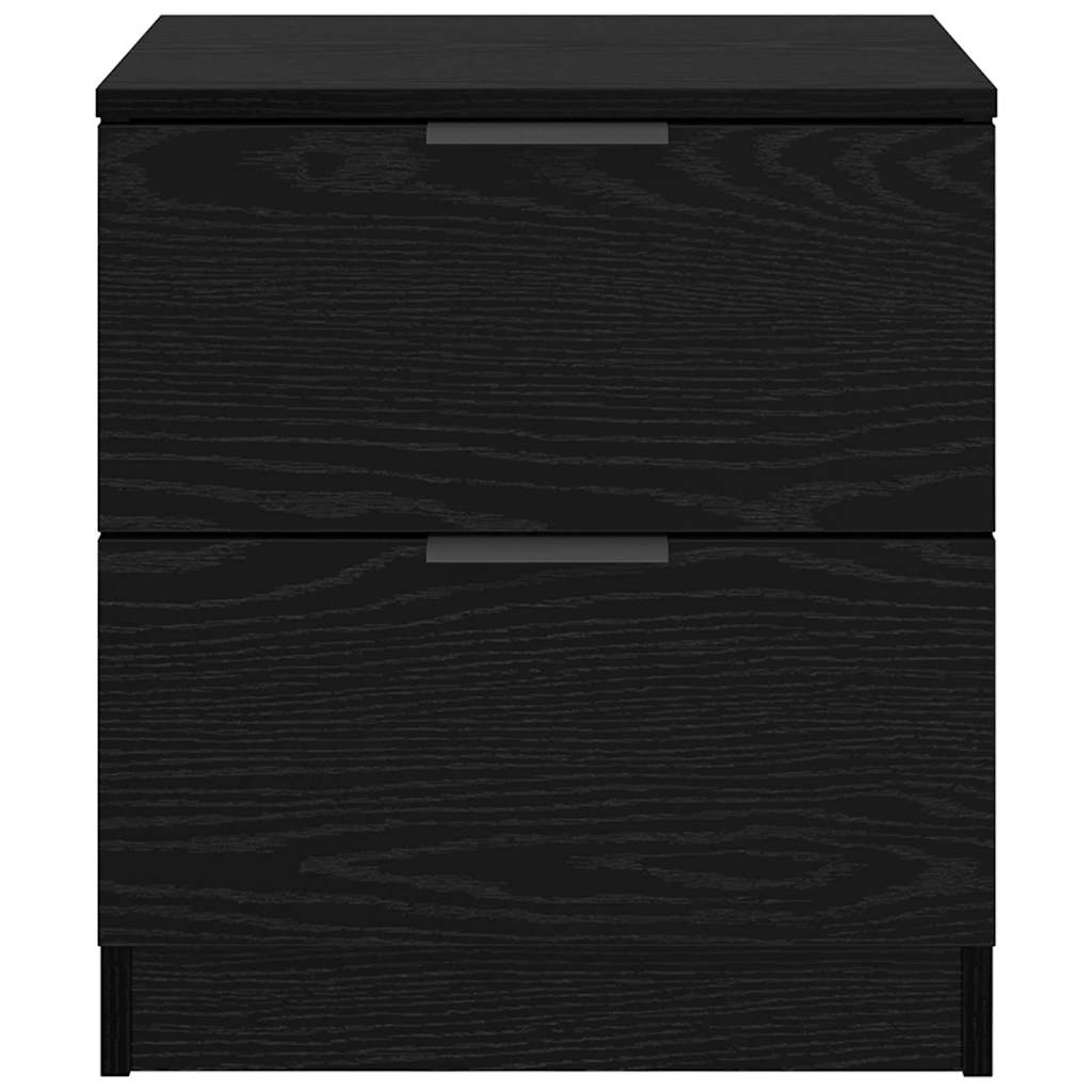 Nachttisch 2 pcs Schwarze Eiche 45 x 39 x 50 cm Holzwerkstoff