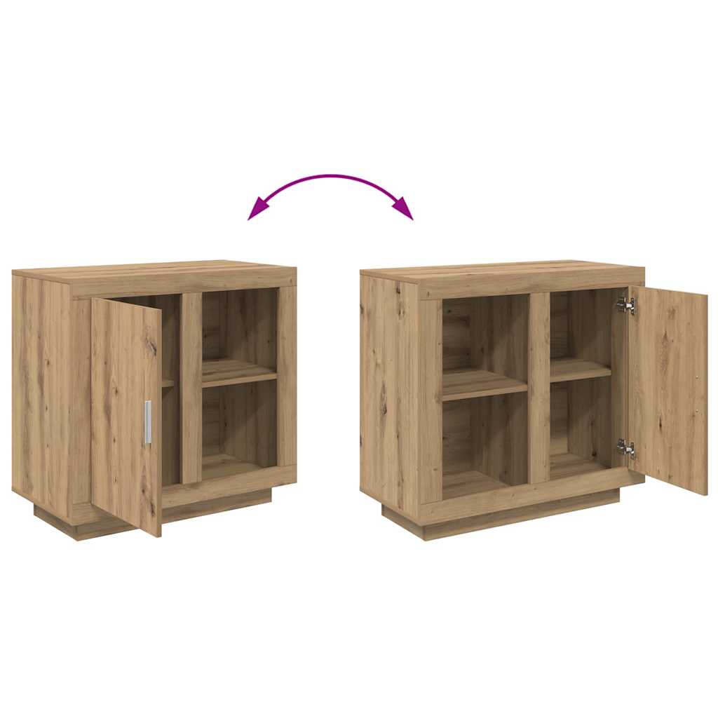 Sideboard Artisan-Eiche 40 x 80 x 75 cm Holzwerkstoff