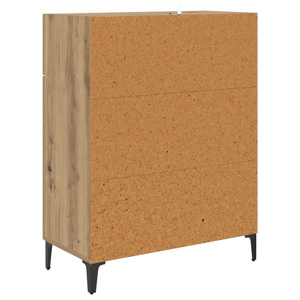 Sideboard Artisan-Eiche 34 x 69.5 x 90 cm Holzwerkstoff