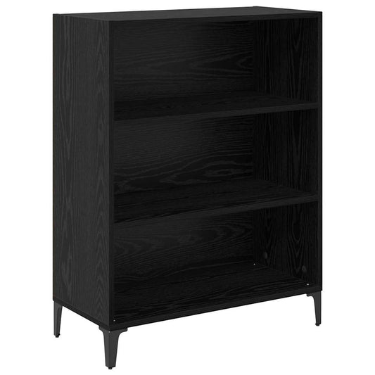Sideboard Schwarz Eichen-Optik 32,5 x 69,5 x 90 cm