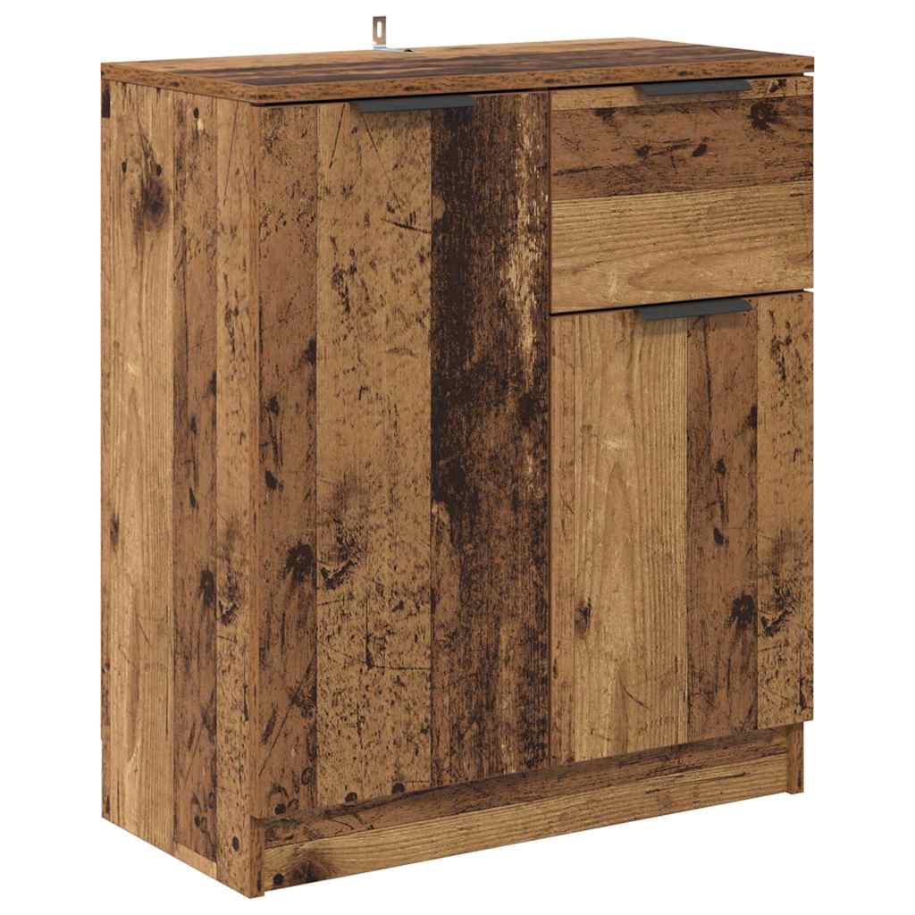 Sideboard mit Schubladen Altholz 60 x 30 x 70 cm Holzwerkstoff
