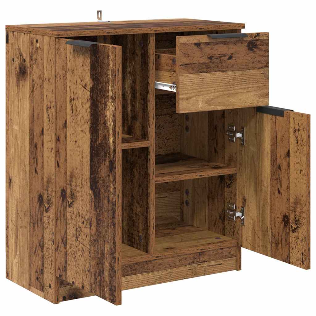 Sideboard mit Schubladen Altholz 60 x 30 x 70 cm Holzwerkstoff