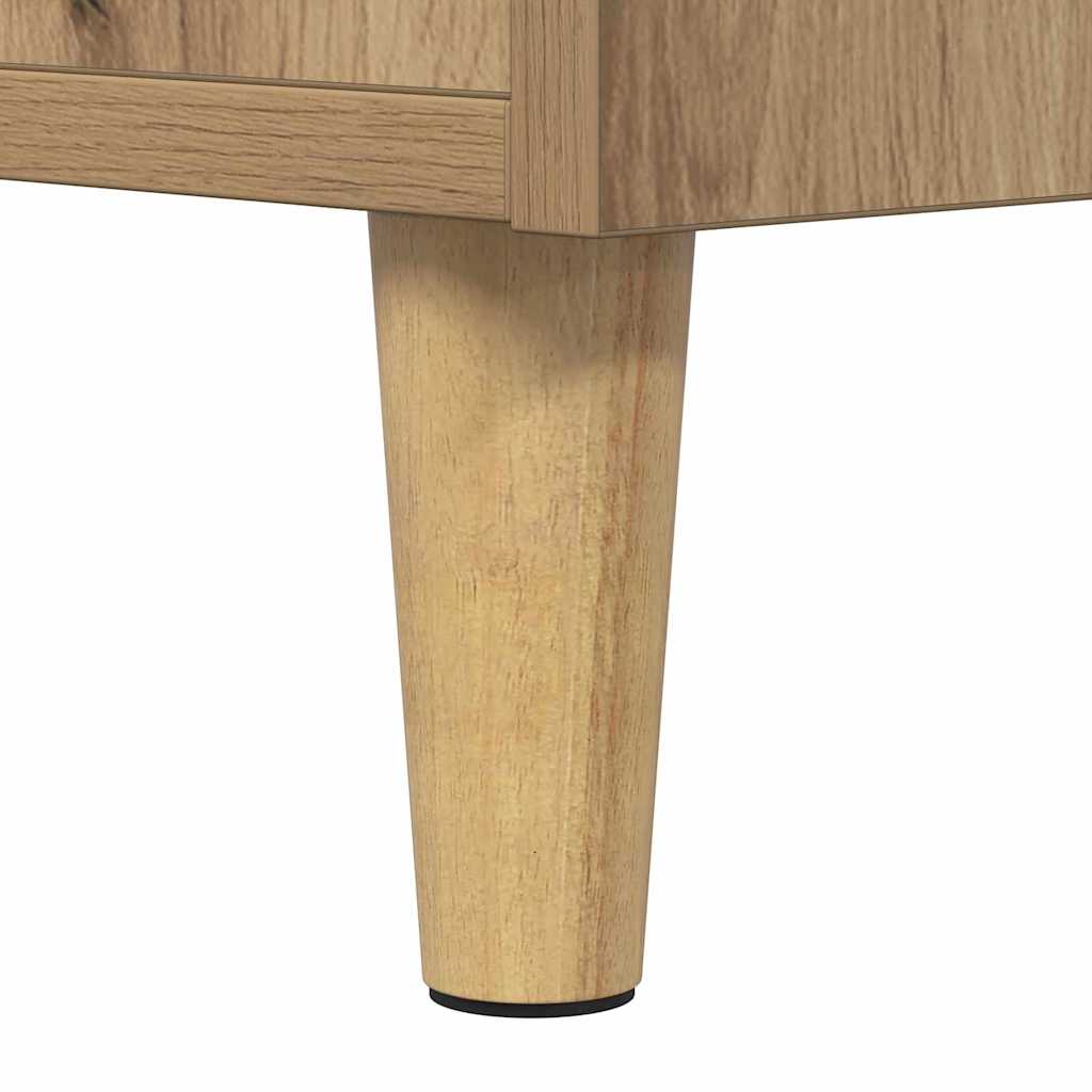 Sideboard Eiche handwerklich 34,5 x 34 x 90 cm Holzwerkstoff