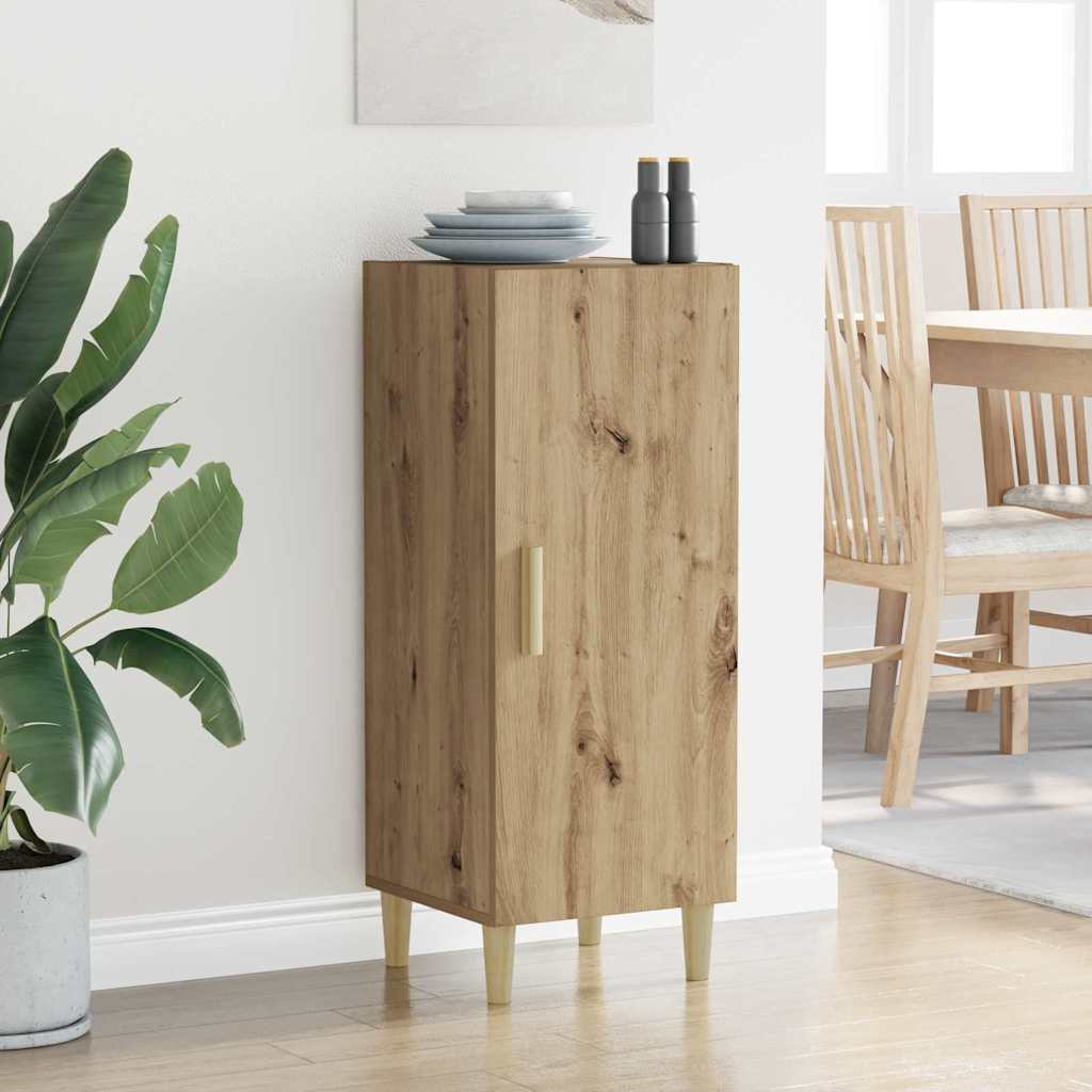 Sideboard Eiche handwerklich 34,5 x 34 x 90 cm Holzwerkstoff