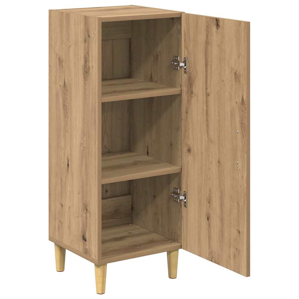 Sideboard Eiche handwerklich 34,5 x 34 x 90 cm Holzwerkstoff