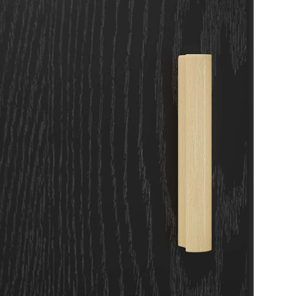 Sideboard Schwarze Eiche 34,5 x 34 x 90 cm Holzwerkstoff