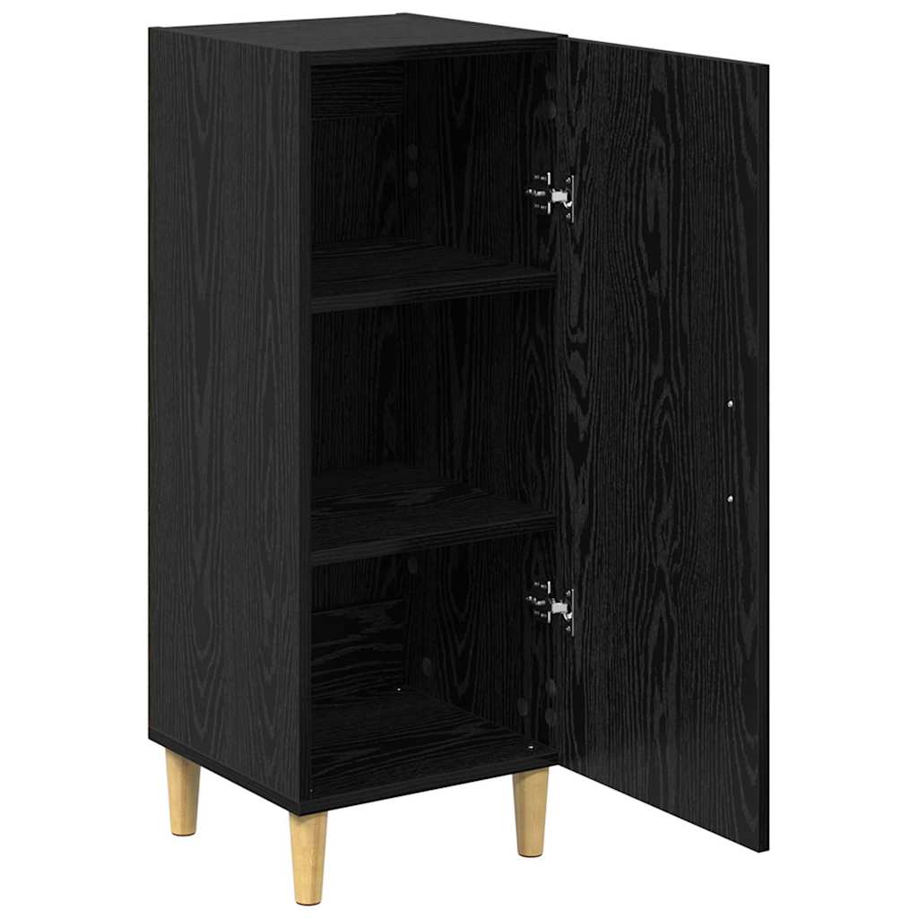 Sideboard Schwarze Eiche 34,5 x 34 x 90 cm Holzwerkstoff