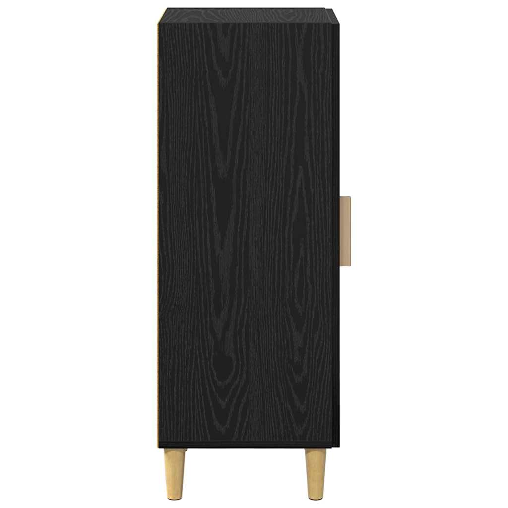 Sideboard Schwarze Eiche 34,5 x 34 x 90 cm Holzwerkstoff