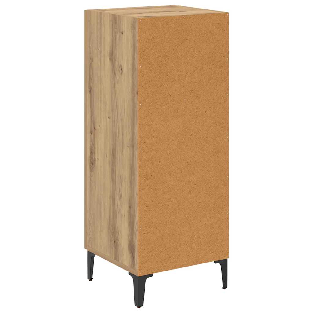 Sideboard Eiche handwerklich 34,5 x 34 x 90 cm Holzwerkstoff