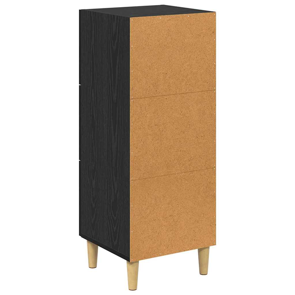 Sideboard Schwarze Eiche 34,5 x 34 x 90 cm Holzwerkstoff
