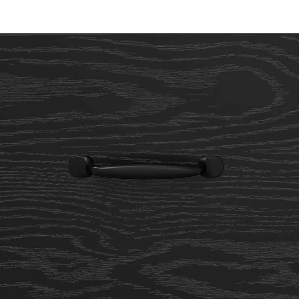 Sideboard Schwarz Eichen-Optik 34 x 34,5 x 90 cm Holzwerkstoff