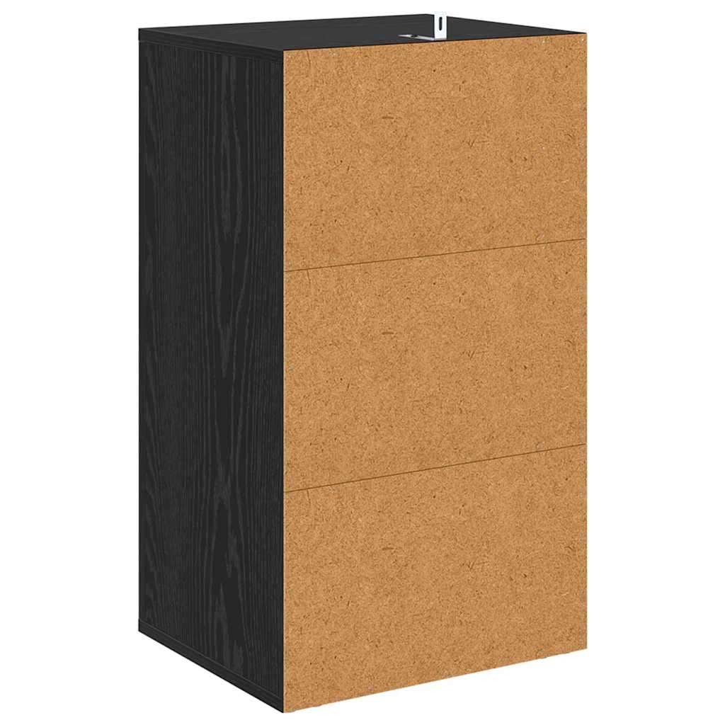 Sideboard Schwarze Eiche 40 x 33 x 70 cm Holzwerkstoff