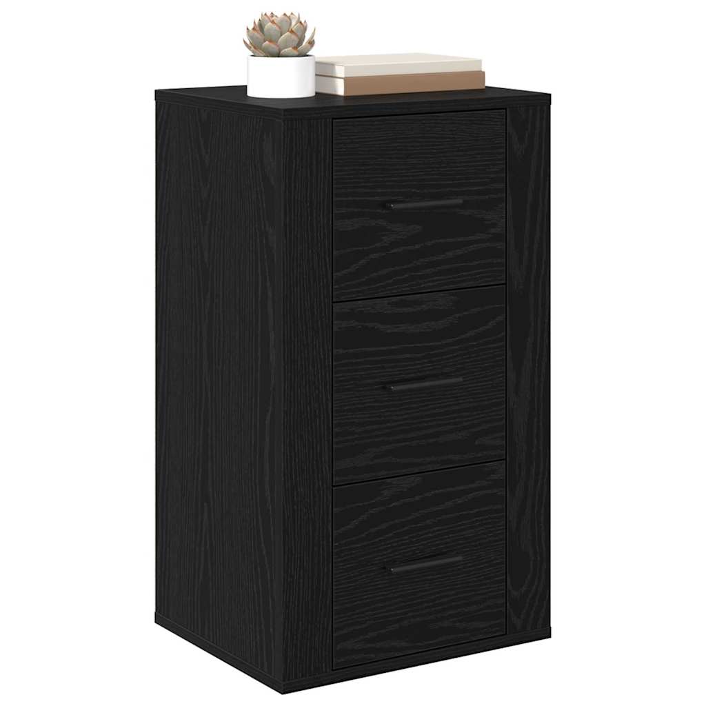 Sideboard Schwarze Eiche 40 x 33 x 70 cm Holzwerkstoff