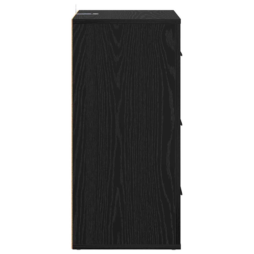 Sideboard Schwarze Eiche 40 x 33 x 70 cm Holzwerkstoff