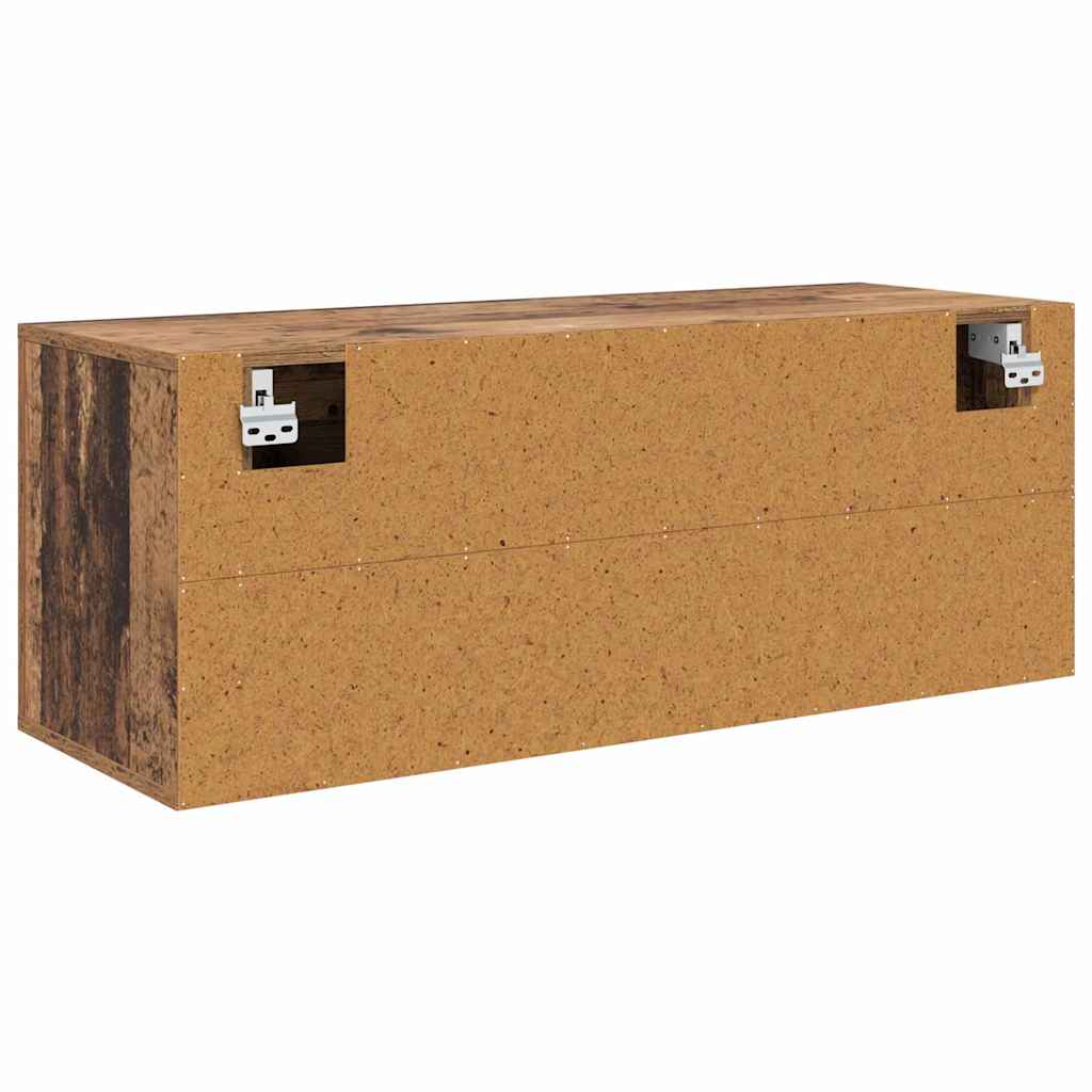 Schuhschrank mit Regal Altholz 100 x 35 x 38 cm Holzwerkstoff