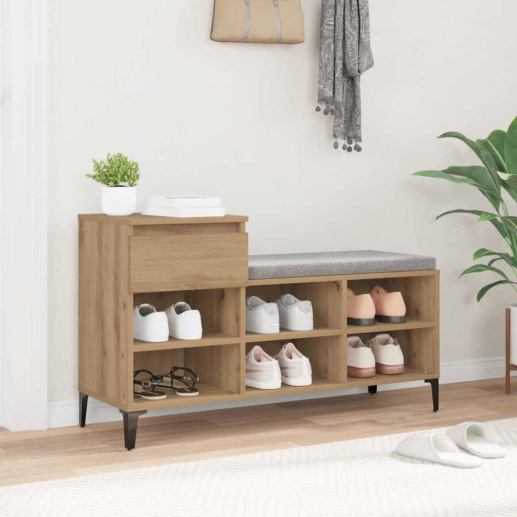 Schuhschrank Artisan-Eiche 102 x 36 x 60 cm Holzwerkstoff