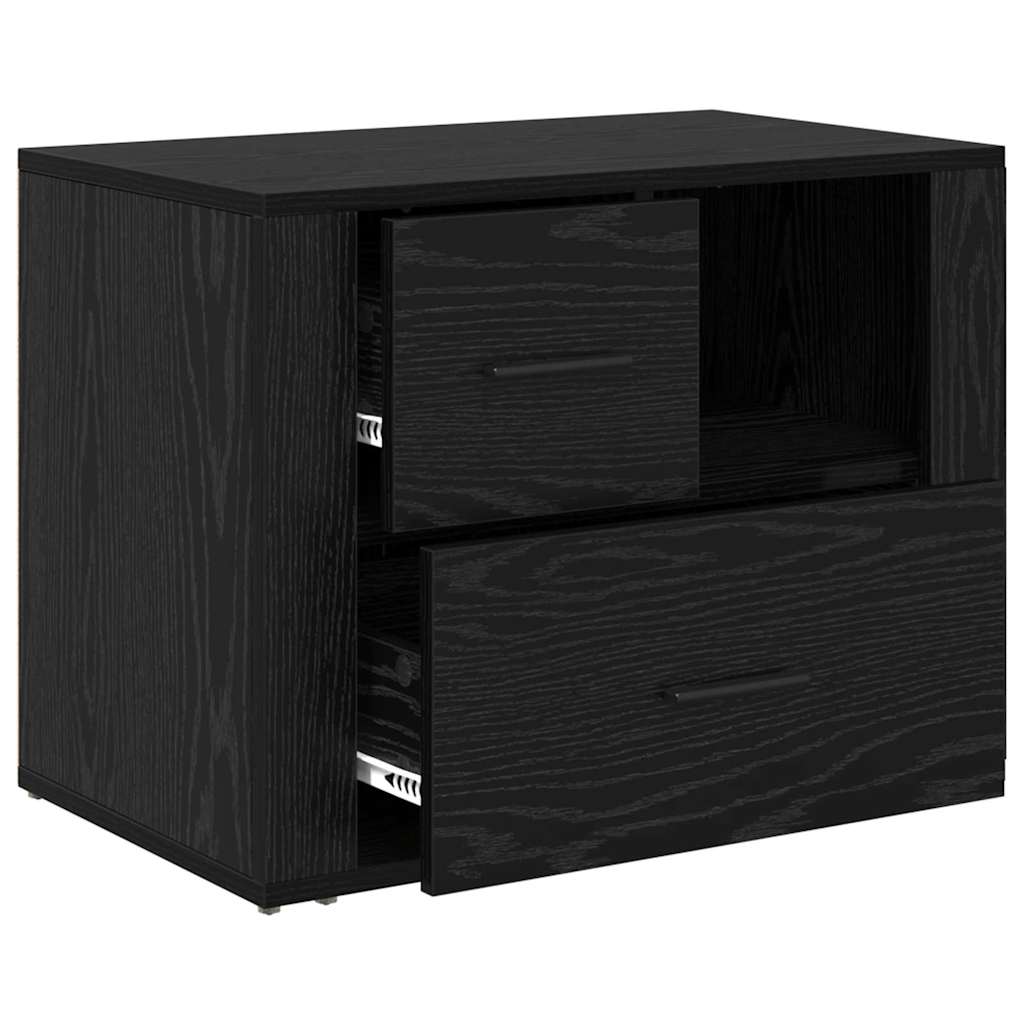 Nachttisch Schwarze Eiche 60 x 36 x 45 cm Holzwerkstoff