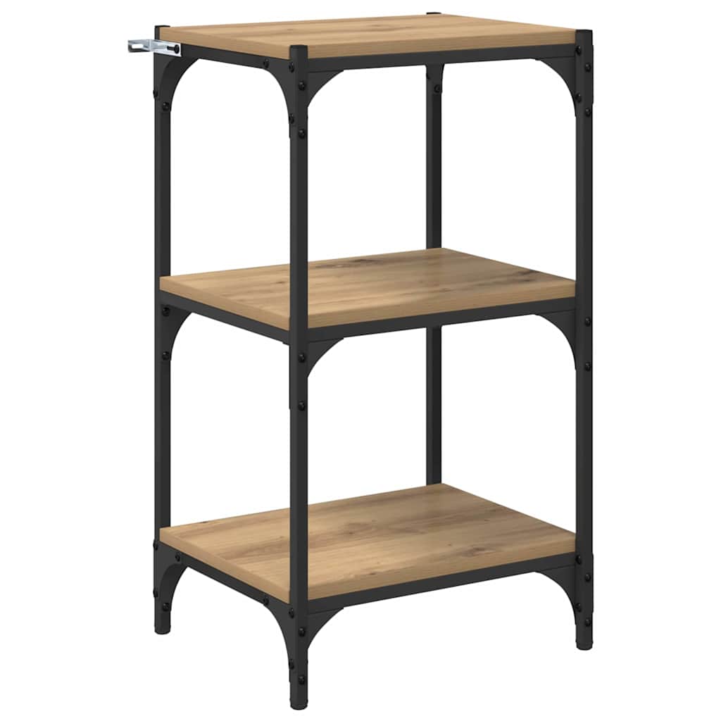 Bücherregal Eiche handwerklich 40 x 33 x 70,5 cm Holzwerkstoff