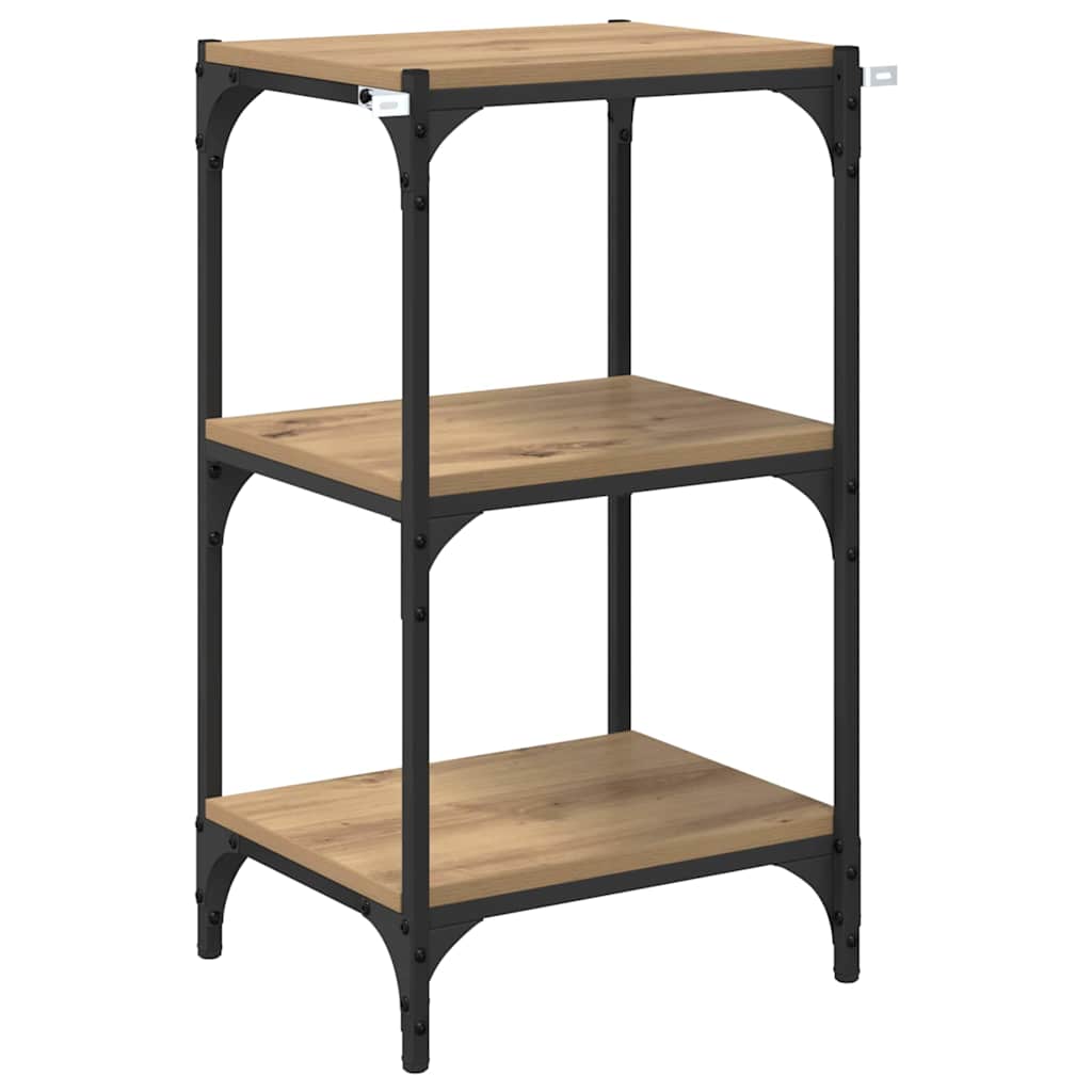 Bücherregal Eiche handwerklich 40 x 33 x 70,5 cm Holzwerkstoff