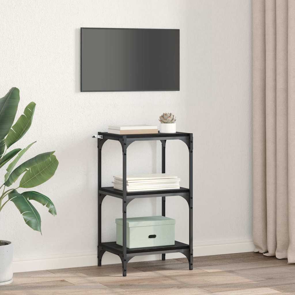 Bücherregal Schwarze Eiche 40 x 33 x 71 cm Holzwerkstoff