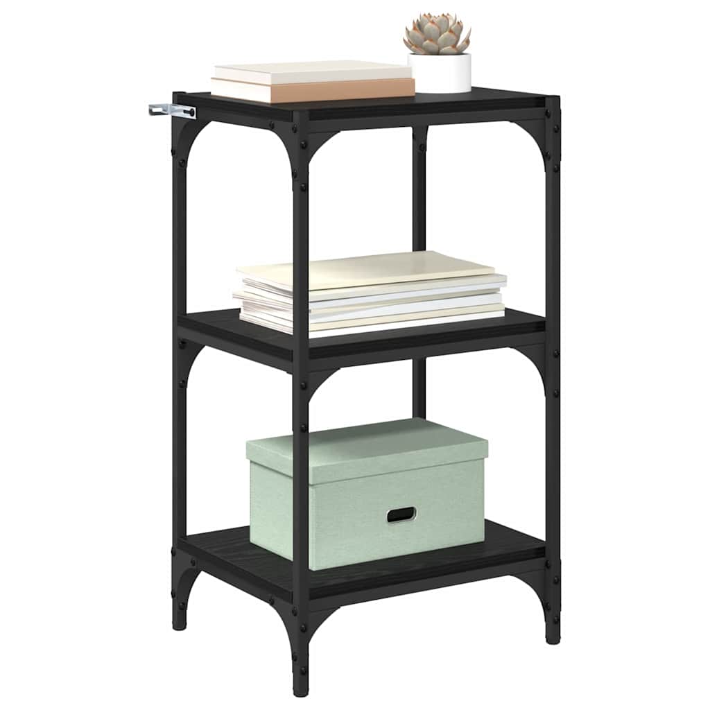 Bücherregal Schwarze Eiche 40 x 33 x 71 cm Holzwerkstoff