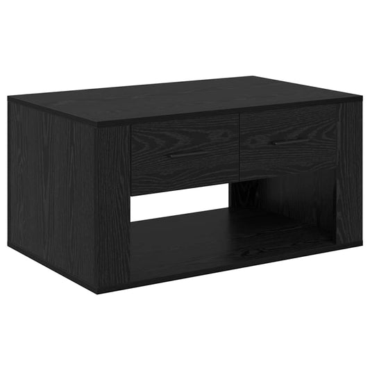 Couchtisch Schwarz Eichen-Optik 80 x 50 x 40 cm Holzwerkstoff