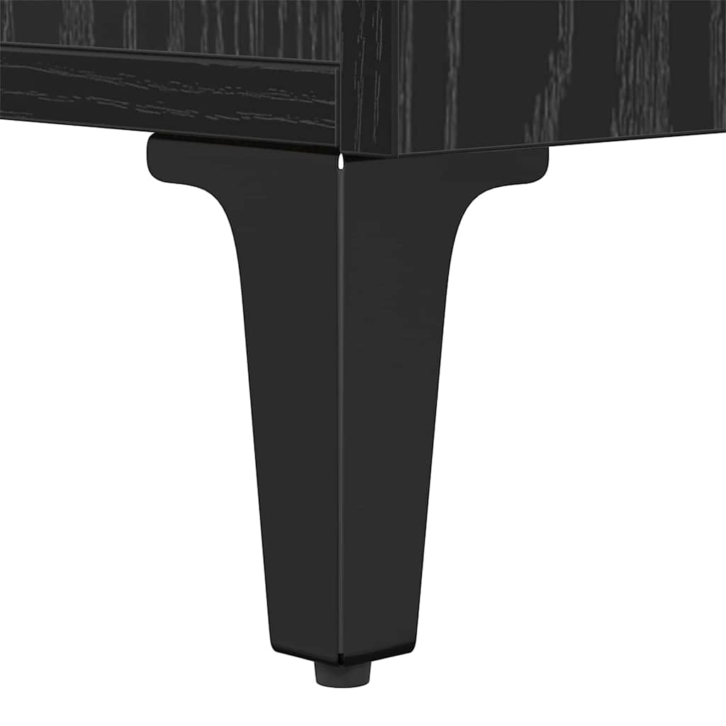 Nachttisch Schwarz Eichen-Optik 40 x 35 x 70 cm Holzwerkstoff