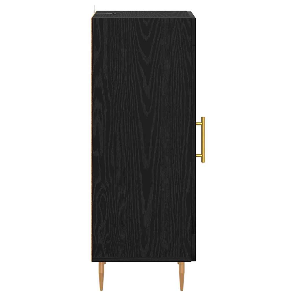 Sideboard Schwarz Eichen-Optik 34 x 34,5 x 90 cm Holzwerkstoff