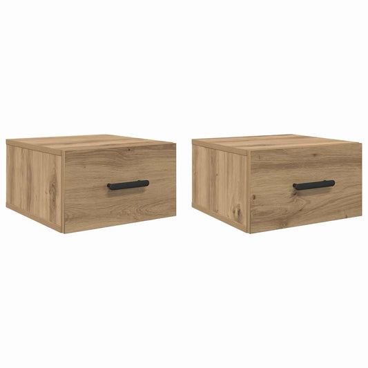 Nachttisch 2 pcs Artisan-Eiche 35 x 35 x 20 cm Holzwerkstoff