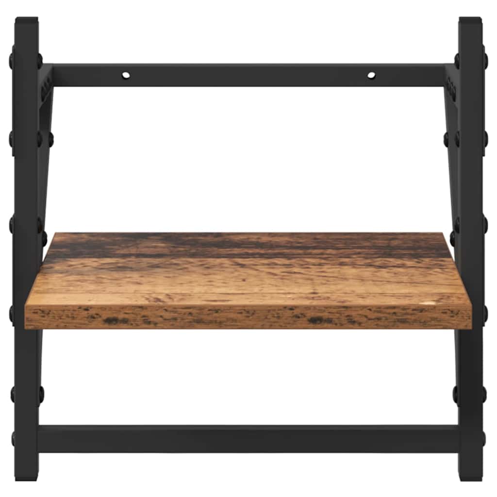 Wandregal-Set 6 pcs Altholz 100 x 25 x 30 cm Holzwerkstoff