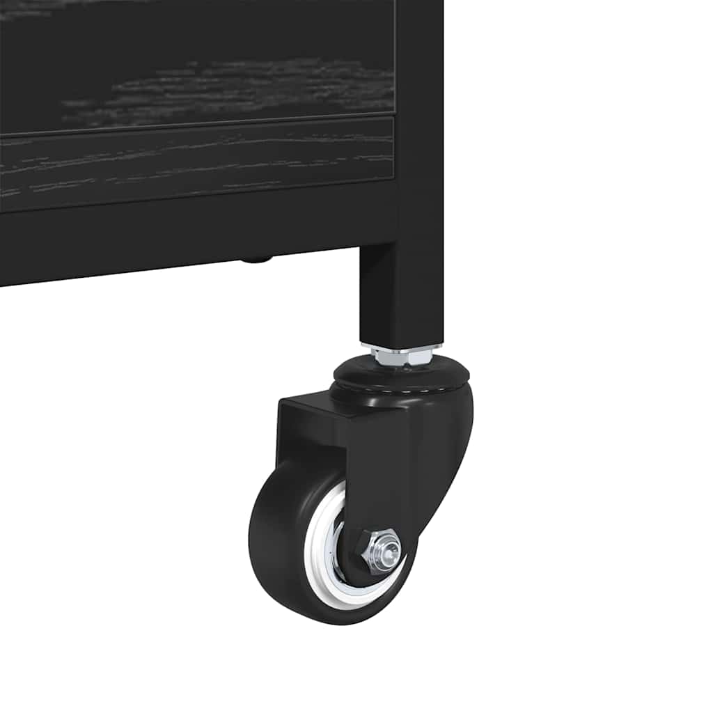 Couchtisch Schwarz Eichen-Optik 91 x 55 x 32 cm Holzwerkstoff