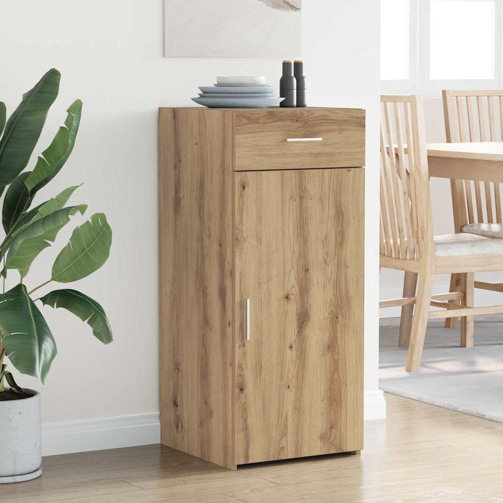 Sideboard Schwarz Eichen-Optik 42,5 x 40 x 93 cm Holzwerkstoff